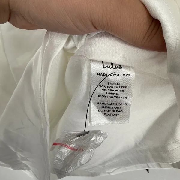 Lulus White Mock Neck Sleeveless Mini‎ Dress Party Cocktail NWT Medium - Image 7