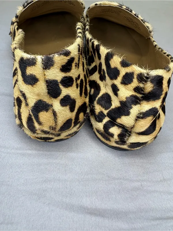 STEVEN by Steve Madden Hollie-L Leopard Haircalf Loafers Flats 7.5 - Image 7