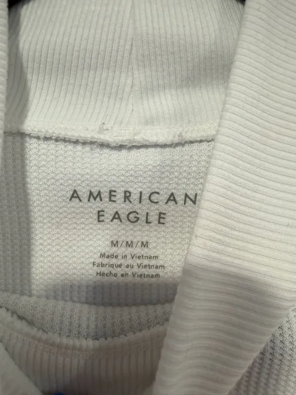 White mock neck American Eagle long sleeve‎ shirt - Image 2