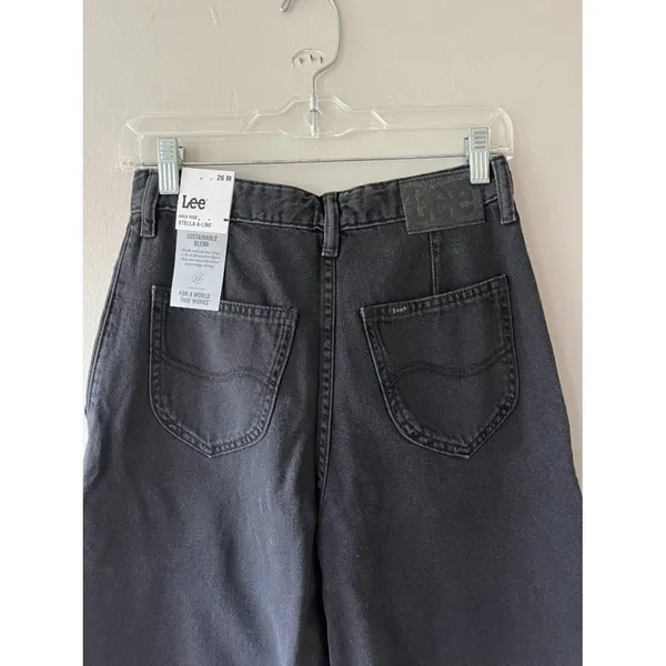 Lee Sz 26 Lyocell Blend Heritage Wide Leg Baggy Denim Pants Jeans High Rise‎ - Image 7