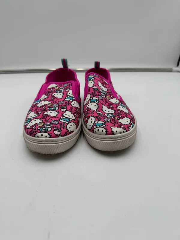 Hello Kitty Sanrio Pink All Over Print Slip On Canvas Sneakers Womens Size 6 - Image 2