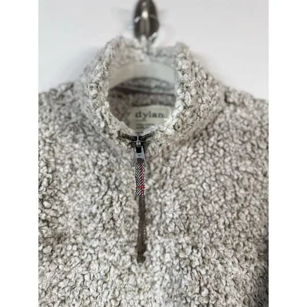 Dylan by True Grit Sherpa Fleece Deep Pile 1/4 Zip Pullover Sweater‎ Women’s XL - Image 5