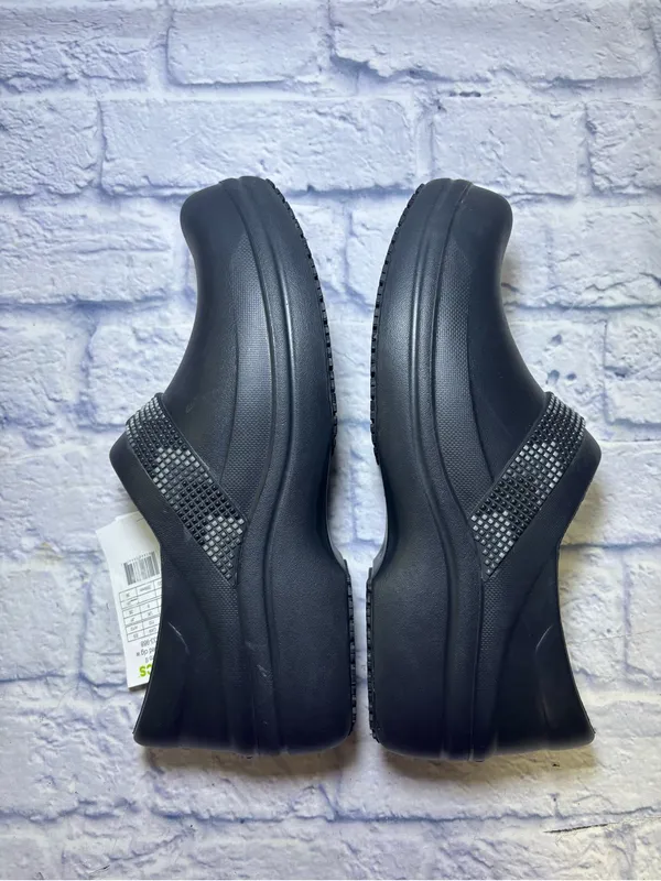 Crocs Women's Work Neria Pro II Clog Black Embellished Slip Resident Size 10 - Image 11