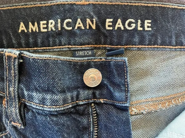 American Eagle Outfitters Super High Waisted Ankle Straight Jeans - Image 6