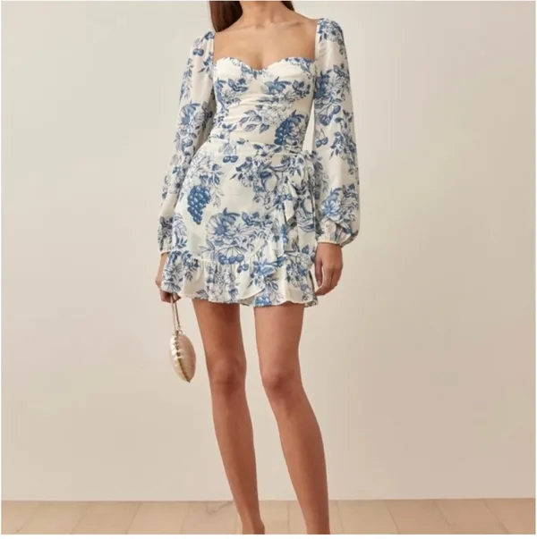 Reformation Floral Mini Dress - Image 2