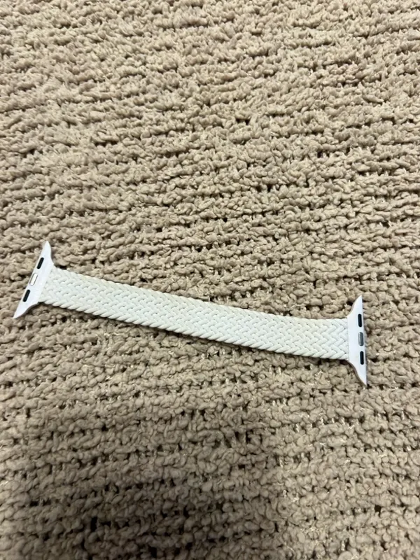 Apple White Braided Solo Loop Watch Band - Image 3
