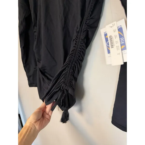 J. Crew Women's Long Sleeve Black Rags Guard SPF 50 Sz M NWT - Image 11