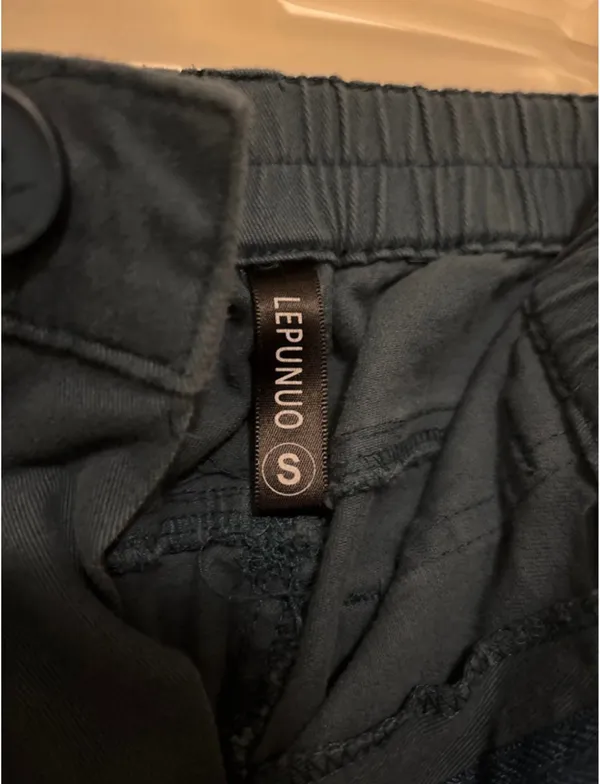 Small teal cargo pants women’s Blue - Image 2