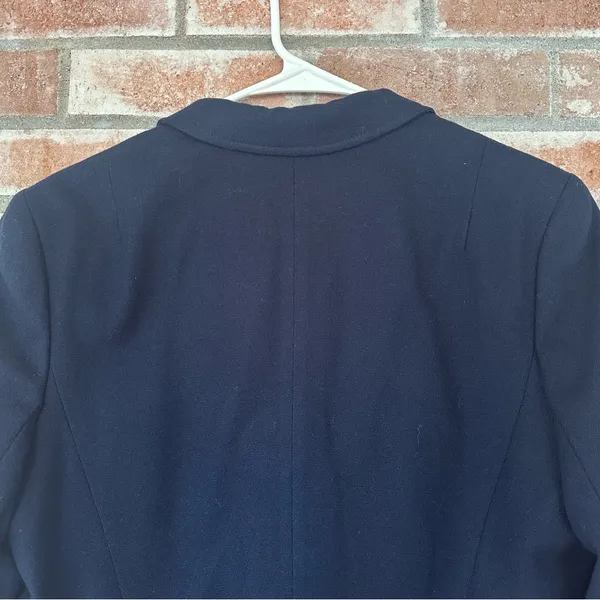 Vintage Pendleton Virgin Wool Blazer Suit Jacket Women’s 14 Navy Blue - Image 7