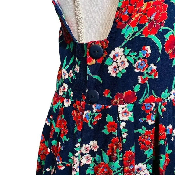 Vintage 80's‎ 90's Bryn Connelly 8 Floral Doilie Floral Print Cottage core Dress - Image 3