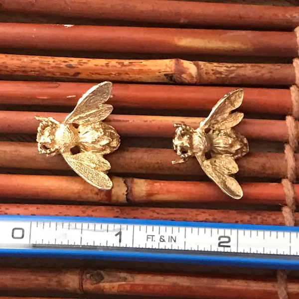 Insects Gold Tone Pin Brooch - Image 6
