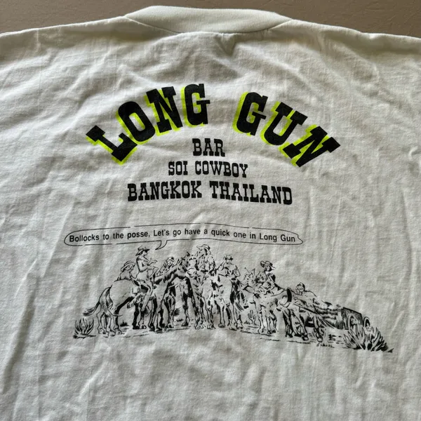 Vintage “Long Gun Bar” Thailand Graphic Tee - Image 5