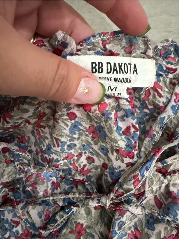 Steve Madden Floral Maxi Skirt in Blue and Pink - Image 2