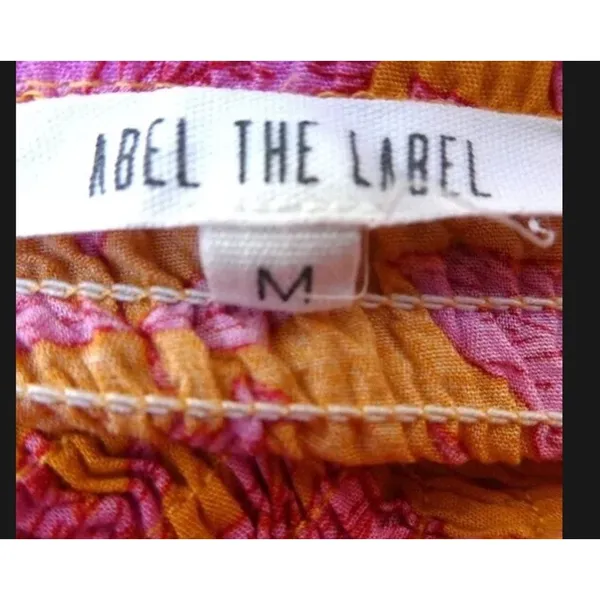 Abel The Label ATL‎ Strapless Tiered Maxi Dress Smocked Bodice Floral Hippie - Image 7