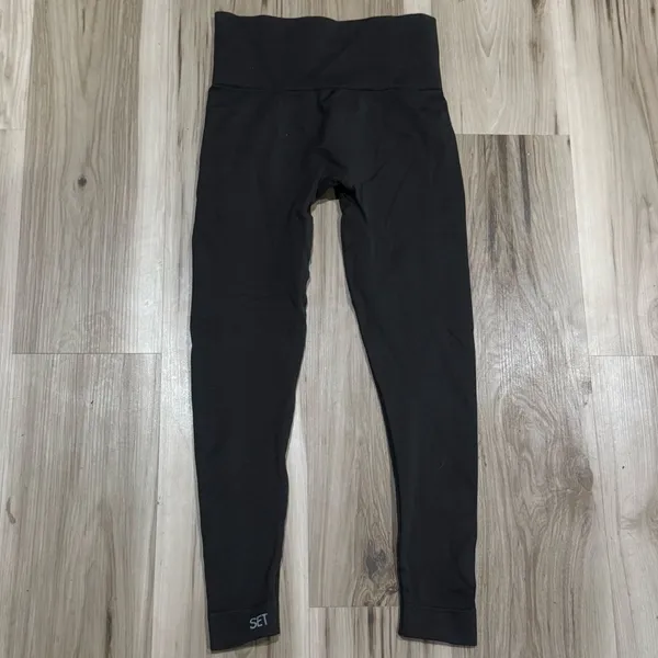 Set Active Seamless Leggings Brown Women’s Small - Image 3