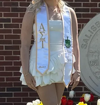 White Graduation Dresd, Peppermayo - Image 2