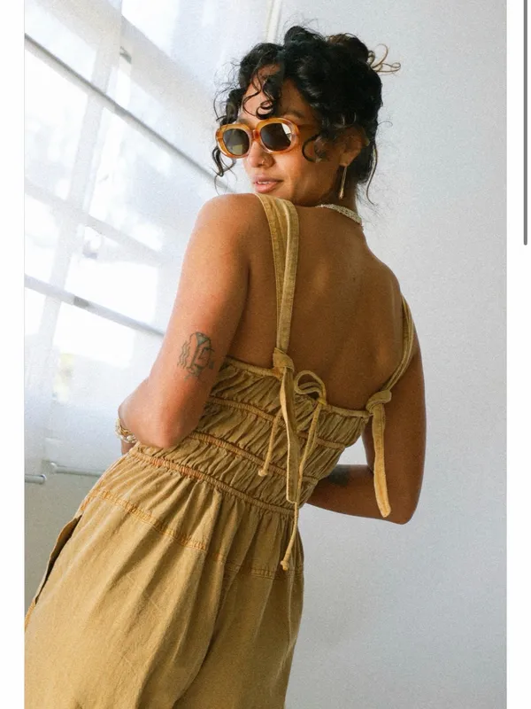 Free people After All Rouched Jumpsuit - Image 3