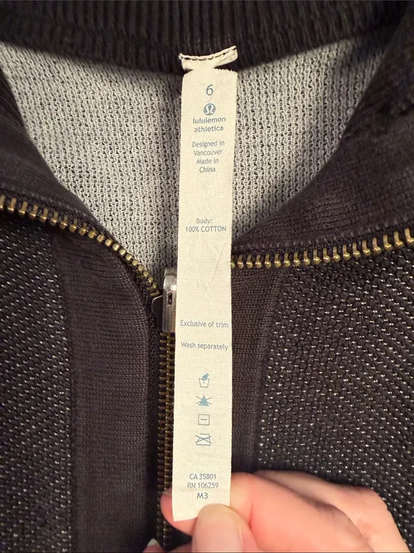 lululemon athletica  Zip-Up Hoodie - Charcoal - Image 4
