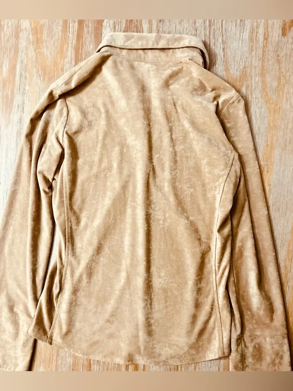 Victoria’s Secret MODA Faux Suede LS Shirt - Image 6