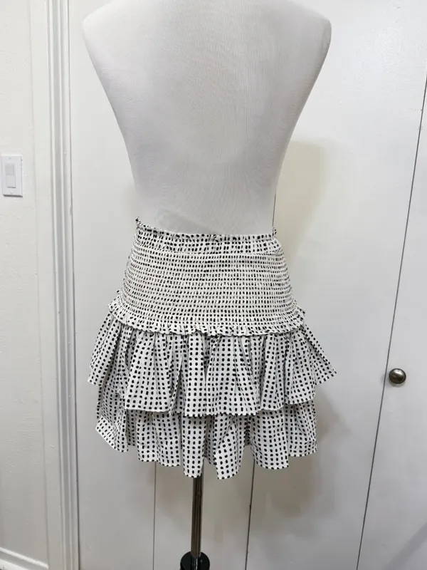 RESET Charlie Mini Skirt Polka Dot Casual Womens Medium - Image 4