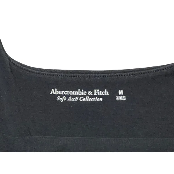 Abercrombie & Fitch Soft A&F Black‎ Sleeveless Bodysuit MEDIUM Seamless Punk Y2k - Image 4