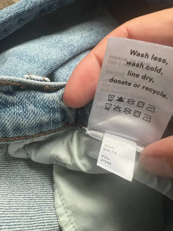 Reformation lise ultra high rise straight jeans, malta wash size 25 - Image 10