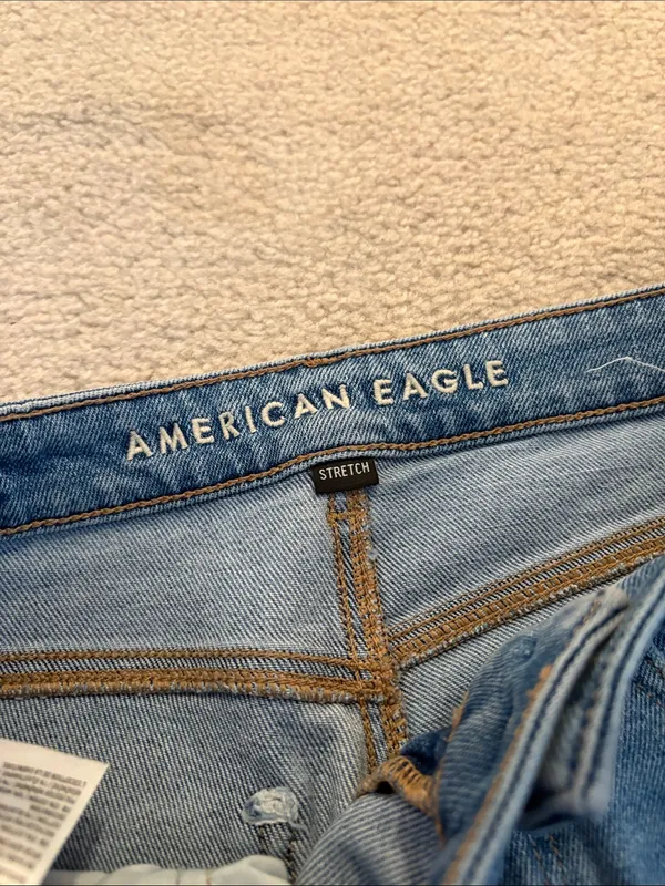 American Eagle Outfitters Stretch Jeans - Light Blue Denim - Image 2