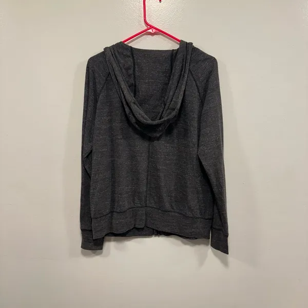 Nike gray Black Zip-Up Hoodie! Size large! - Image 5