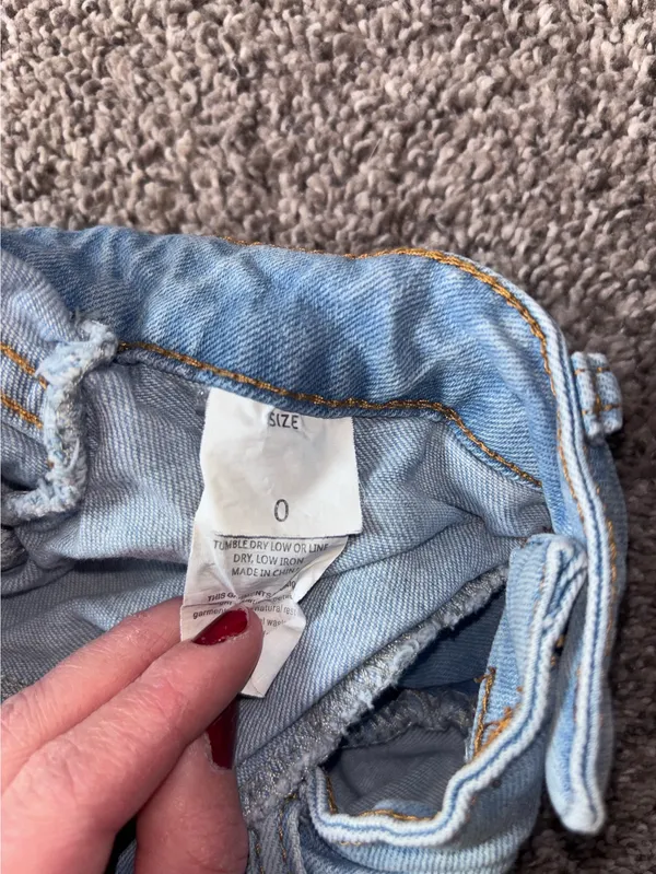 Short Demin Shorts Blue Size 0 - Image 3