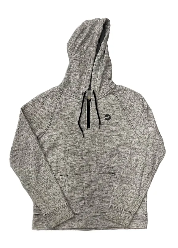 🎮 Hollister Heather Gray Quarter Zip Hoodie - Image 2