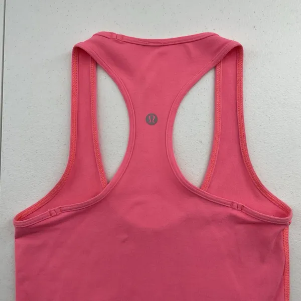 Lululemon‎ Size 2 Cool Racerback Tank Top Pink Flash Light Tone Reversible Luon - Image 8