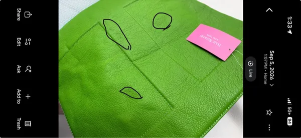 Isaac Mizrahi Lime Green Tote (Discontinued) - Image 16