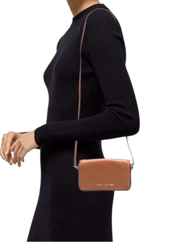 Marc Jacobs Leather Crossbody Bag Cognac - Image 2