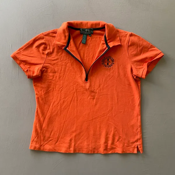 Ralph Lauren Vintage Quarter Zip Polo Shirt - Image 3