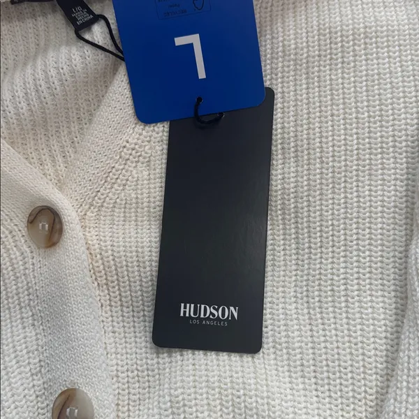 Hudson Los Angeles cotton button down cardigan nwt 100%cotton - Image 5