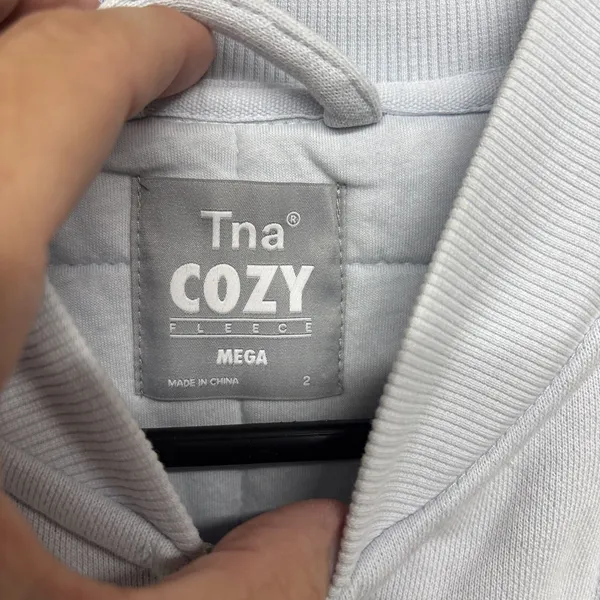 Womens Size 2 Aritzia TNA Bomber Jacket Light Blue EUC - Image 2