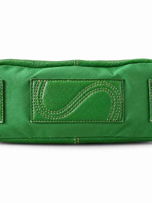 The Sak Green Pebbled Leather Shoulder Bag Hobo Purse Adjustable Strap - Image 5