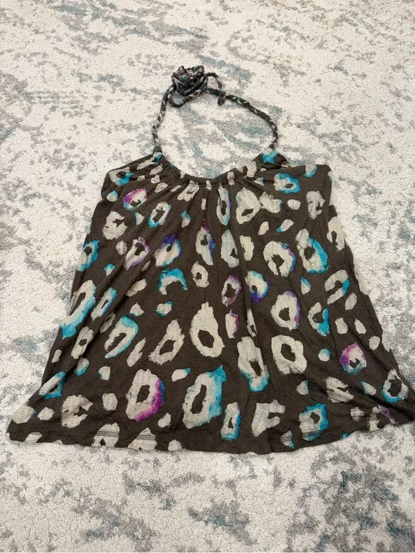 American Eagle Y2K Halter Tank Built In Shelf Bra Large - Image 3