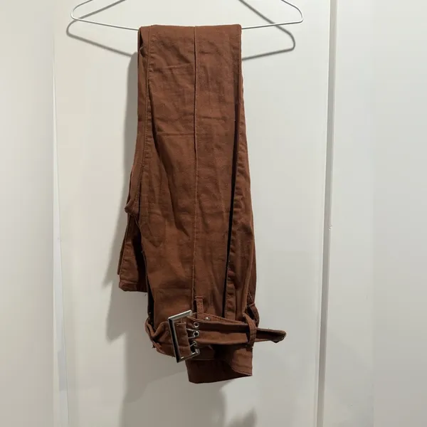 Brown Flared Pants Y2k Vibes Size‎ Small Size undefined - Image 4