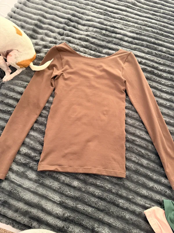 Aeropostale Top Long Sleeve Brown - Image 5