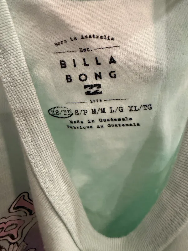 billabong cropped graphic tank top - Image 3