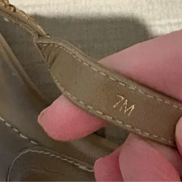 ERIC JAVITS NEW YORK Maribel Braided Studded Cuban Sandals‎ Adjustable tan US 7 - Image 7