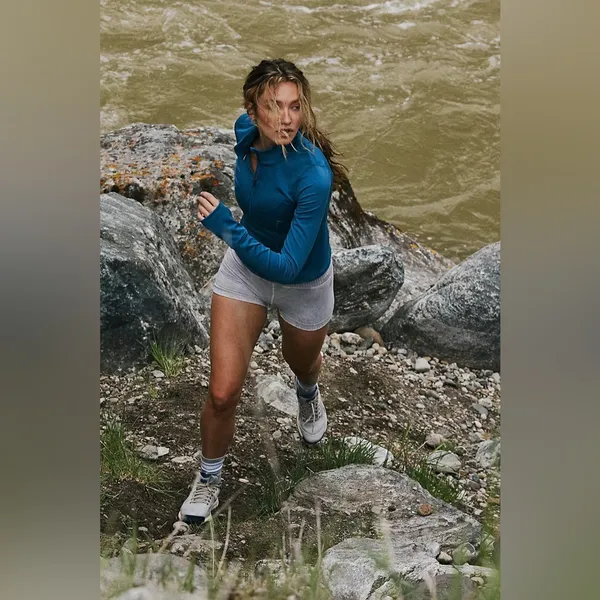 ❤️Free People Run The Course Half Zip Layer - Image 3
