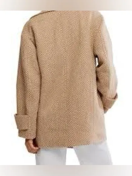 Free people Ari Wool Blend Peacoat in size Large. NWT - Image 3