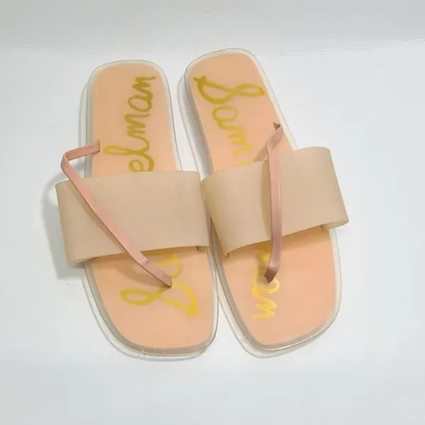 Sam Edelman‎ Luciana Flats Slip On Jelly Sandals Womens 10 Blush Pink - Image 5