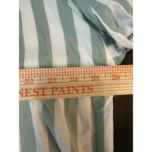 Victoria's Secret Plaid PJ Pajama Set Size Large Grey/White Drawstring Button up - Image 3