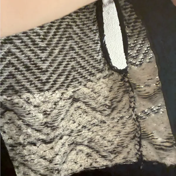 Guess Black & White Women's Faux-Fur Collar Jacket Vest S - Image 11