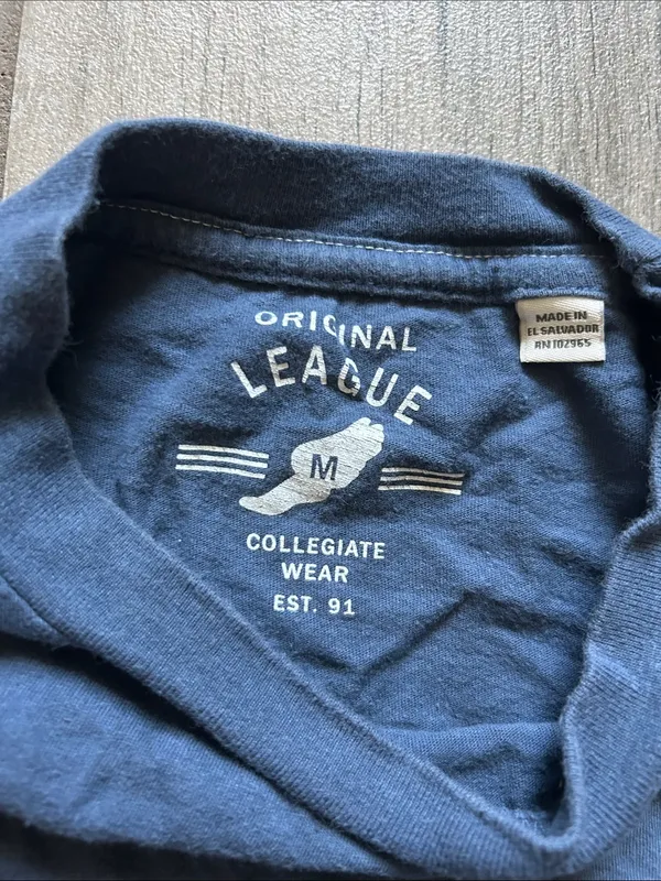 League Boise state Navy Long-Sleeve Pocket Tee - Image 2