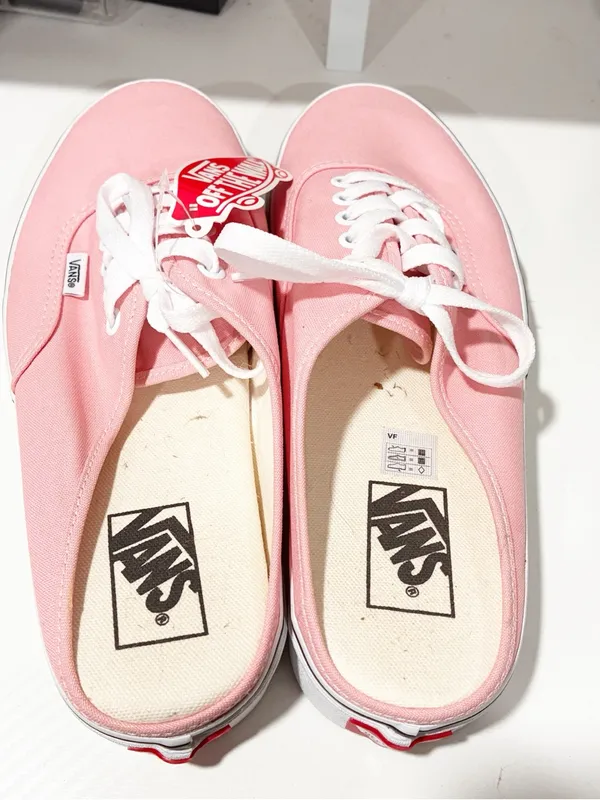 Vans Classic Authentic Mule Skate Shoes Sneakers Powder Pink Size 10.5 NEW - Image 3