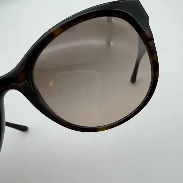 Tory Burch Dark Tortoise Cat Eye Sunglasses Preppy Classic Quiet Luxury Designer - Image 5